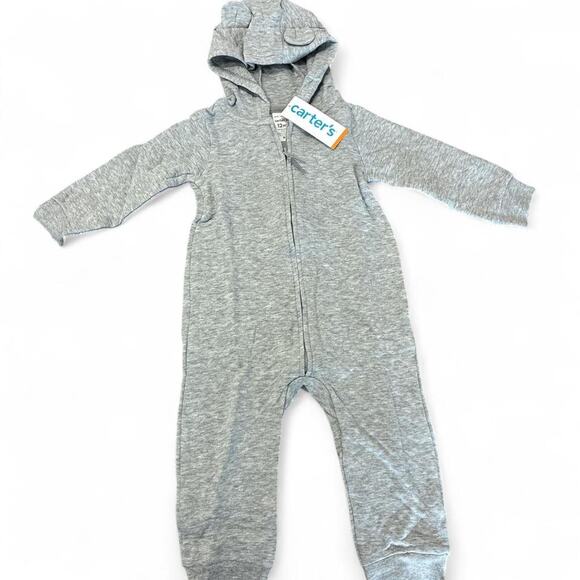 Carters Quilted Hooded Jumpsuit - Picture 1 of 2